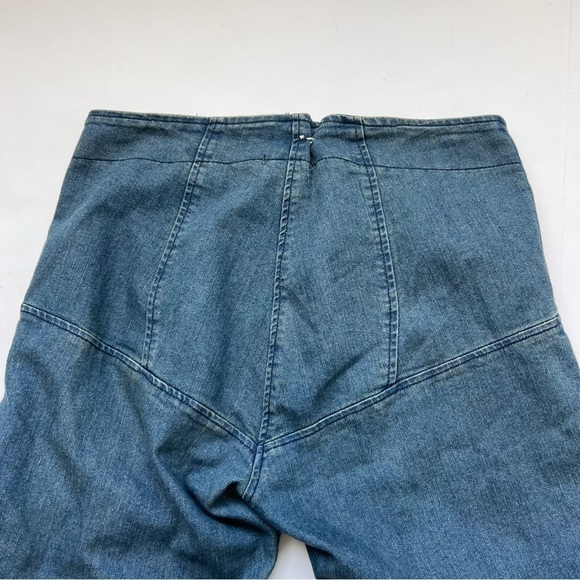 2/25 Prairie UnderGround Blue Jeans Denim Boho Zip Front Made USA Y2K - Picture 5 of 6